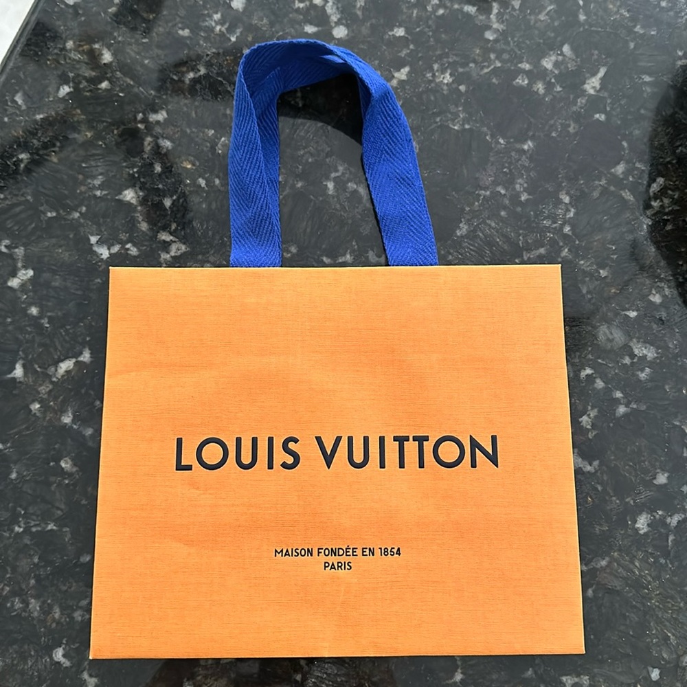 Louis Vuitton Shopping Paper Gift Bag Tote small Authentic
